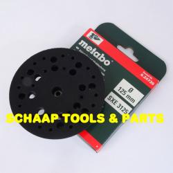 Schuurmachine steunschijf met klithechting 125 mm met multiperforatie SXE3125 | 624739